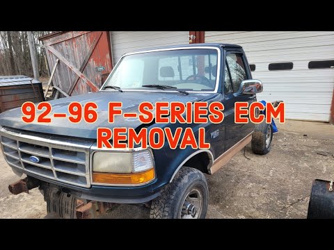 How to: 92-96 Ford F-SERIES ECM Location and Removal