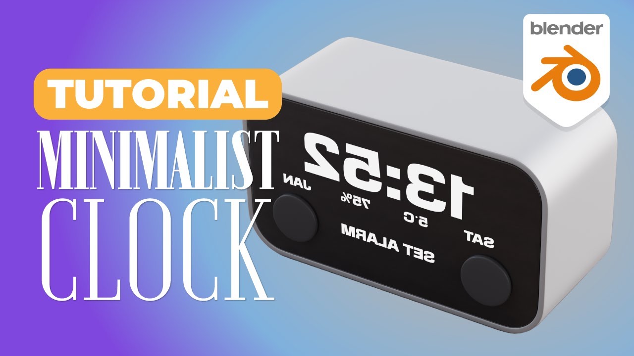 Simple Clock Modeling in Blender | BEGINNER TUTORIAL
