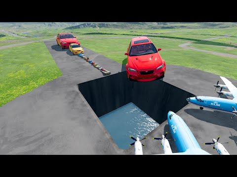 🟥 BIG & SMALL CARS vs SQUARE PIT #29 💥🔥 – BeamNG.drive Impossible Crash Challenge | Impala BeamNG
