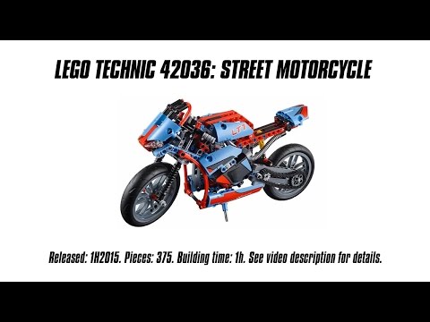 Vidéo LEGO Technic 42036 : La moto urbaine