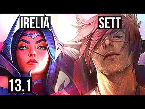 IRELIA vs SETT (MID) | 7/1/7, 900+ games, 1.2M mastery | KR Grandmaster | 13.1