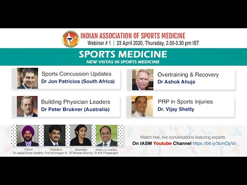 IASM Webinar # 1 SPORTS MEDICINE 23 Apr 2020