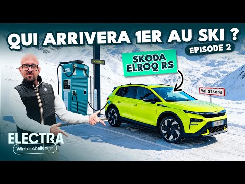 700km pour aller au SKI en SKODA ELROQ RS : qui va arriver 1er ? (Electra Winter Challenge ep2)