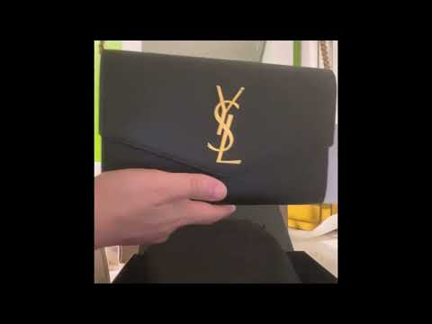 YSL Uptown Pebbled Calfskin
