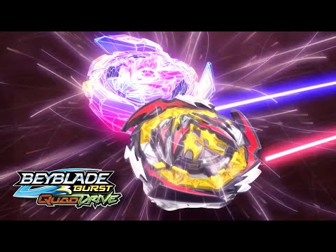 Bel vs Valt ENGLISH DUB (Full battle) | Beyblade Burst Quad-Drive Episode 4
