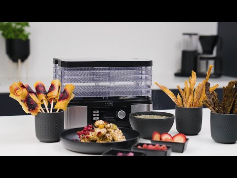 Vaisių ir daržovių džiovyklė Caso Design DH 450 (Pažeista pakuotė) video