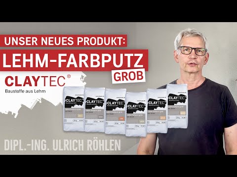 Unser neues Produkt! Lehm-Farbputz grob in 6 verschiedenen Farben - Dipl.-Ing. Ulrich Röhlen