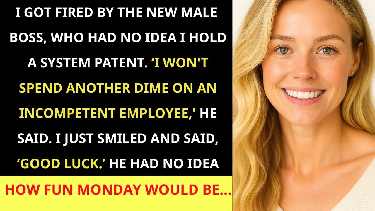 I Got Fired By A Clueless Boss Who Didn't Know I Hold A System Patent, How Fun Monday Would Be...