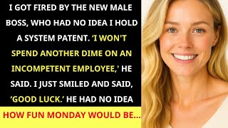 I Got Fired By A Clueless Boss Who Didn't Know I Hold A System Patent, How Fun Monday Would Be...