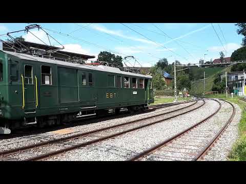 EmmentalBahn 12.09.2021: Abfahrt aus Sumiswald-Grünen der BDe2/4 "240"