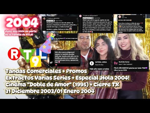RTL9 CL | Inicio "Doble de Amor" (1995) - 31 Diciembre 2003/01 Enero 2004