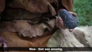 KS2 Prehistory -  Stone Age flint knapping