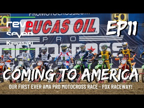 REVO KAWASAKI COMING TO AMERICA EP11 - Dylan Walsh - FIRST EVER AMA PRO MOTOCROSS RACE FOX RACEWAY