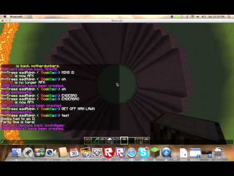 How to make a Hollow Cylinder in Minecraft using World...