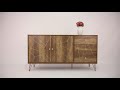 ΜΠΟΥΦΕΣ KAITLYN HM8650 ΚΑΡΥΔΙ ΜΕ ΧΡΥΣΟ 150x39,5x81Y εκ.