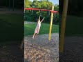 Mia Shows Off Her Upper Body Strength By Demonstrating The Monkey Bars