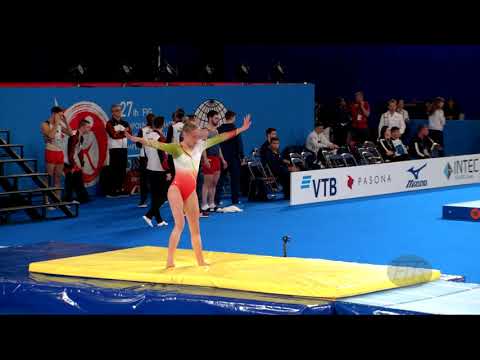 BARBA Maria (POR) W - 2019 Trampoline Worlds, Tokyo (JPN) - Qualification Tumbling R2