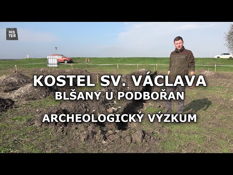 Kostel sv. Václava u Blšan (Podbořansko) - archeologický výzkum. Seriál Sakrální památky