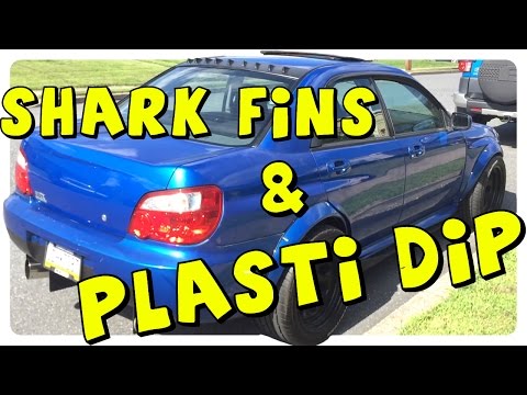 PLASTI DIP & SHARK FINS (EVO 9 STYLE) | Stage 3 WRX UPDATE