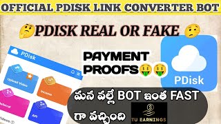 How to use Pdisk bulk link converter bot || pdisk link converter bot || Pdisk is real or fake