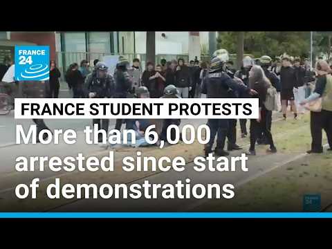 France schools protests: more than 6,100 arrested since start of demonstrations