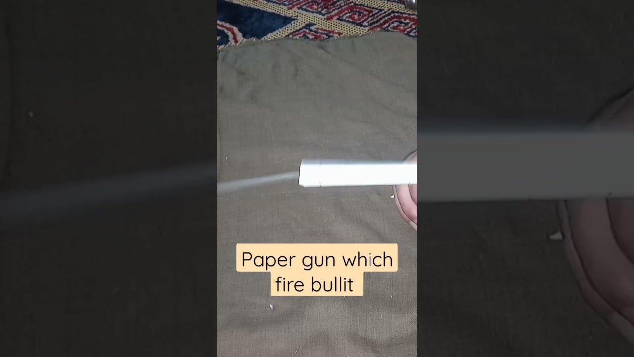 paper gun fire bullet #papercraft #paper #orignal #shorts