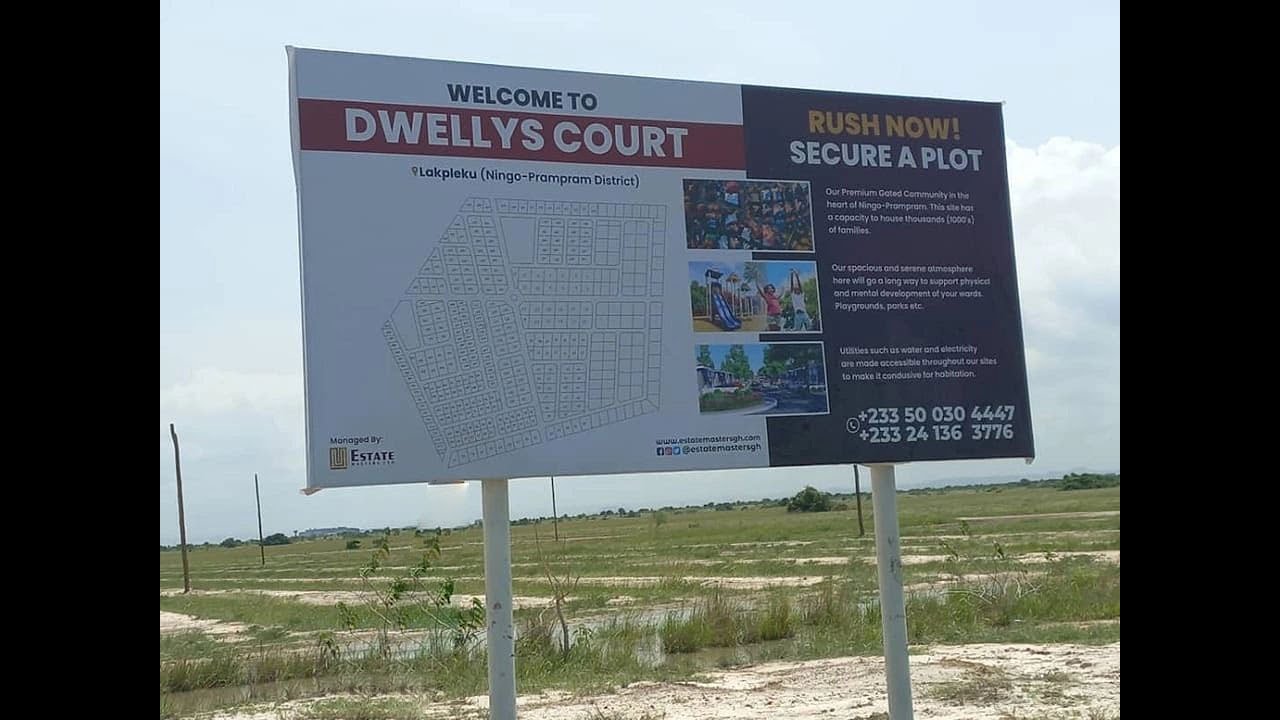 Direction from Central University to Our New Land Site, Dwellys Court