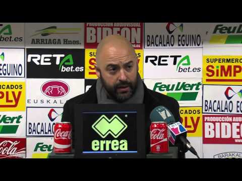 R. P David Movilla tras Barakaldo 2 - Toledo 1