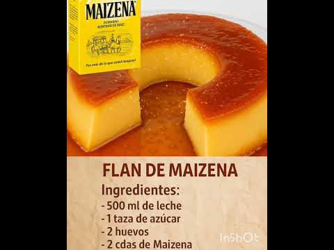🍮RIQUÍSIMO FLAN DE MAIZENA CASERO Y CREMOSO🍮EN POCO TIEMPO,POCOS INGREDIENTES✅ #shorts