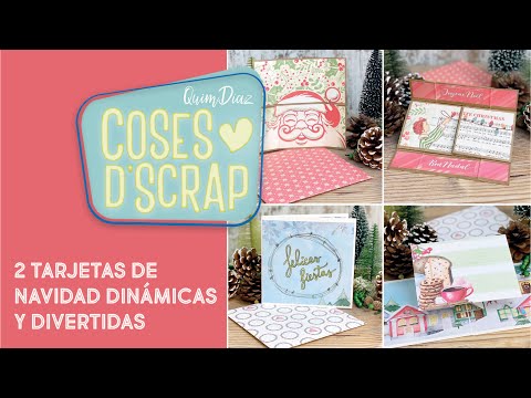 2 tarjetas de navidad dinámicas y divertidas