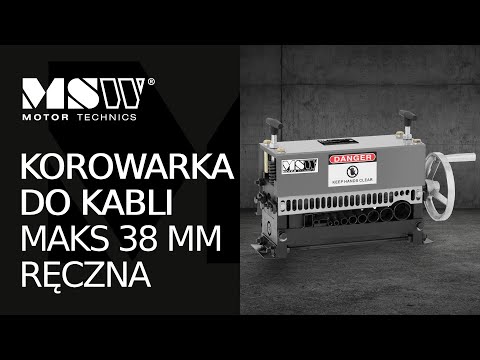 Video - Korowarka do kabli - maks. 38 mm - ręczna