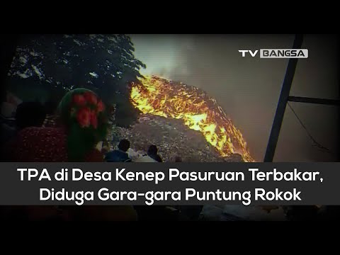 TPA di Desa Kenep Pasuruan Terbakar, Diduga Gara gara Puntung Rokok