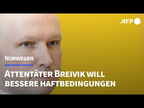 Video Thumbnail: Attentäter Brevik verklagt Norwegen wegen Haftbedingungen | AFP