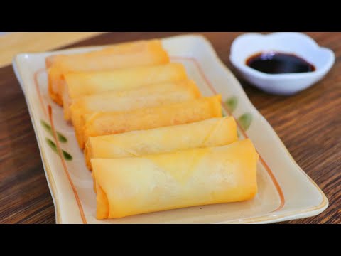 Crispy Shrimp Spring Rolls "CiCi Li - Asian Home Cooking"