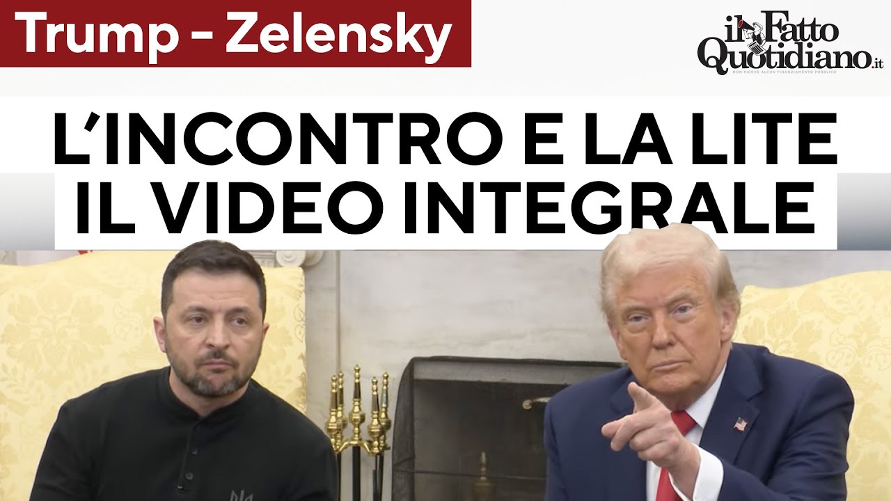 Trump-Zelensky, i 49 minuti che hanno cambiato la diplomazia tra i due Paesi: il video integrale