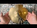 Cleaning Cymbals Is Quite Interesting
