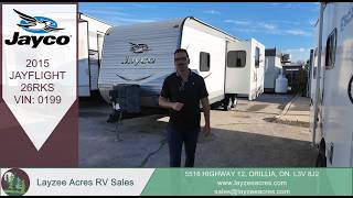2015 Jayco Jayflight 26RKS Vin: 0199 - Layzee Acres RV Sales