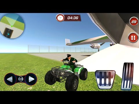 US Police Transporter Cargo Plane Simulator - Bike and Quad Transport - Android Gameplay