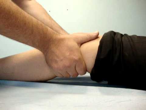 Popliteal pulse palpation technique