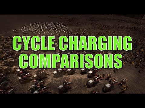 Cycle Charging - A Comparison Video: Total War Warhammer 2