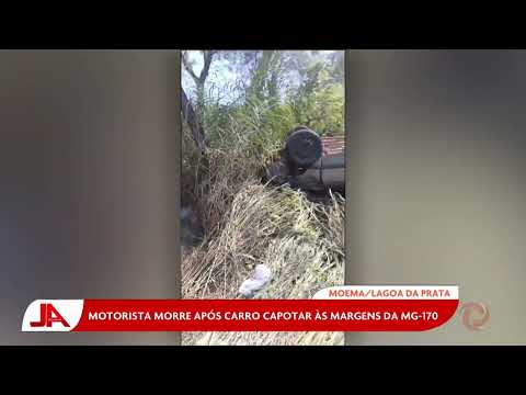 Moema/Lagoa da Prata: Motorista morre após carro capotar às margens da MG-170