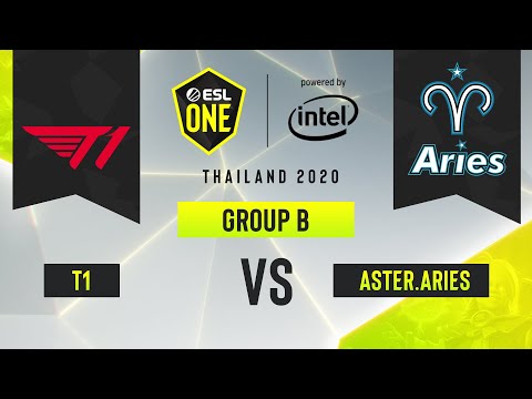 Dota2 - T1 vs. Aster.Aries - Game 2 - ESL One Thailand 2020 - Group B - Asia