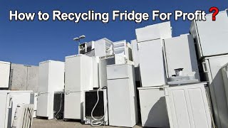How to Recycling Fridge For Profit? Scrap Refrigerator Recycling Process Line