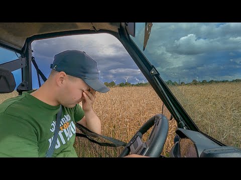 Burza zniszczyła nam 10 Hektarów rzepaku.. ściana wody