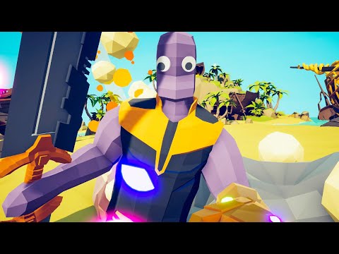 THANOS vs ALL FACTION and ALL UNITS in TABS, New Map in Totally Accurate Battle Simulator