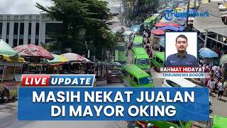 Seusai Ditertibkan, Sejumlah PKL Masih Ngeyel Berjualan di Jalan Mayor Oking Stasiun Bogor
