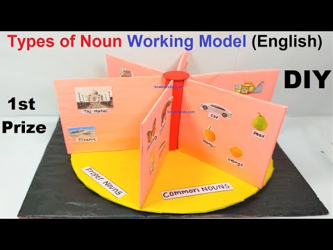 types of nouns working model 3d english tlm diy using cardboard howtofunda