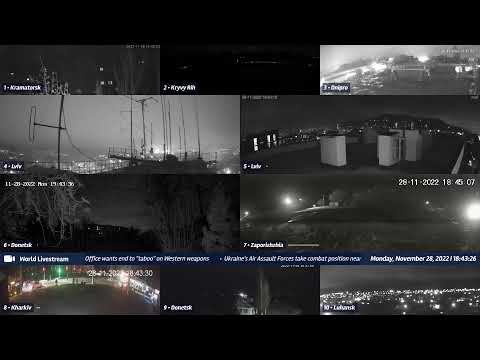 Live views from Ukraine 11/28/2022 A - Kramatorsk, Kharkiv, Kyiv, Zaporizhzhia and other cities
