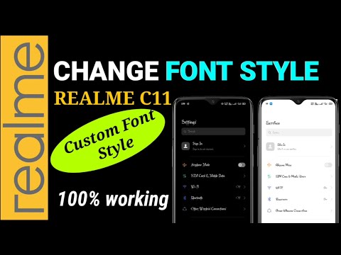 Realme C11 | How To Change Font Style In Realme C11