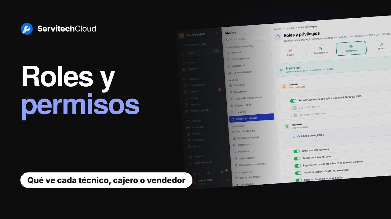 Cómo configurar usuarios, roles y permisos